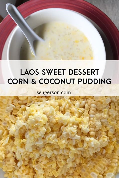 Laotian Desserts, Khmer Dessert Recipe, Easy Cambodian Recipes, Lao Food Recipes Dishes, Nam Van Dessert Recipe, Lao Dessert Recipes, Laos Food Recipes, Coconut Pudding Dessert, Lao Dessert