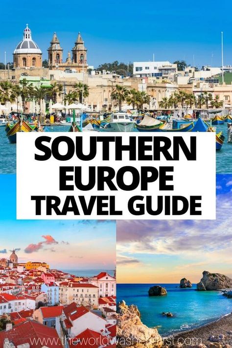 Travelling to the Southern Europe? Check out this comprehensive travel to ensure you have the best trip possible! Southern Europe Itinerary, Backpacking Europe Packing, Europe In November, Africa Itinerary, Europe Packing, European Itineraries, Best Countries To Visit, Best Trip, Spain Travel Guide