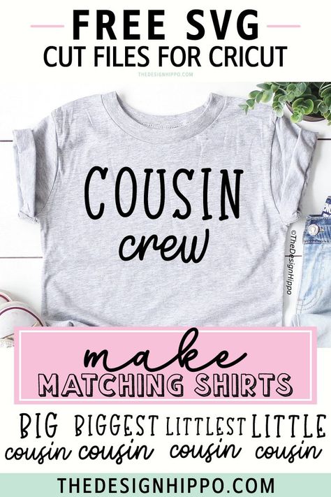 Cousin Crew Svg Free, Cousin Crew Svg, Cousin Shirts, Kindness Svg, Cricut Svg Files Free, Free Svg Files For Cricut, Cousin Crew, Silhouette Diy, Free Teacher