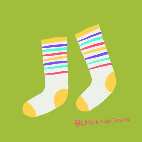 Drawing No.16 Dancing Socks I made this drawing with the kickstart, your creativity with Procreate Class. @lisabardot @procreate @bardotbrush @artmarkersclub #procreate #drawingchallenge #illustration #socks #heart #kawaiisocks #kawaiiart #handmadeGIF #handdrawn art Socks Illustration, Procreate Artwork, Kawaii Socks, Instagram Drawing, Kawaii Art, Drawing Challenge, Dancing, How To Draw Hands, Socks