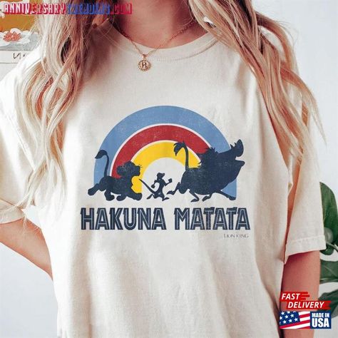 The Lion King Hakuna Matata Disney Disneyland 2023 T-Shirt Classic Hoodie Check more at https://anniversarytrending.com/product/the-lion-king-hakuna-matata-disney-disneyland-2023-t-shirt-classic-hoodie/ Disneyland 2023, Hakuna Matata Shirt, Lion King Hakuna Matata, Disney 2023, Lion King Shirt, Big Hoodies, Tshirt Painting, Painted Jacket, Disney Lion King