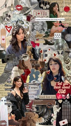 Aesthetic Black Collage, Jenna Ortega Wallpaper, Netflix Aesthetic, Black Collage, Vintage Academia, Love Aesthetic, Love Me Forever, Aesthetic Black, Wednesday Addams