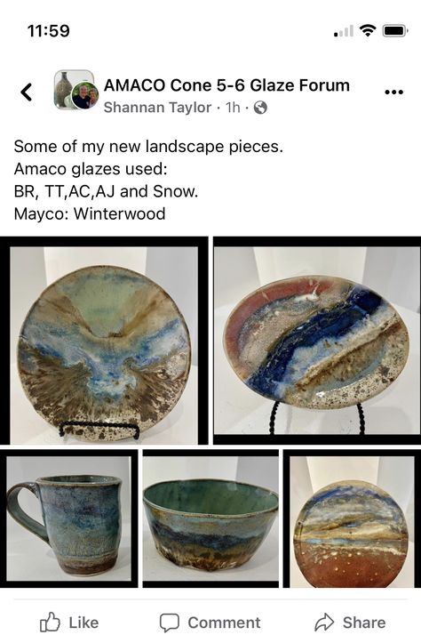 Moonscape Glaze Combinations, Glaze Designs, Glaze Inspiration, Texture Ideas, Glaze Combinations, Glaze Combos, Amaco Glazes, Pottery Glaze, Ceramic Glazes