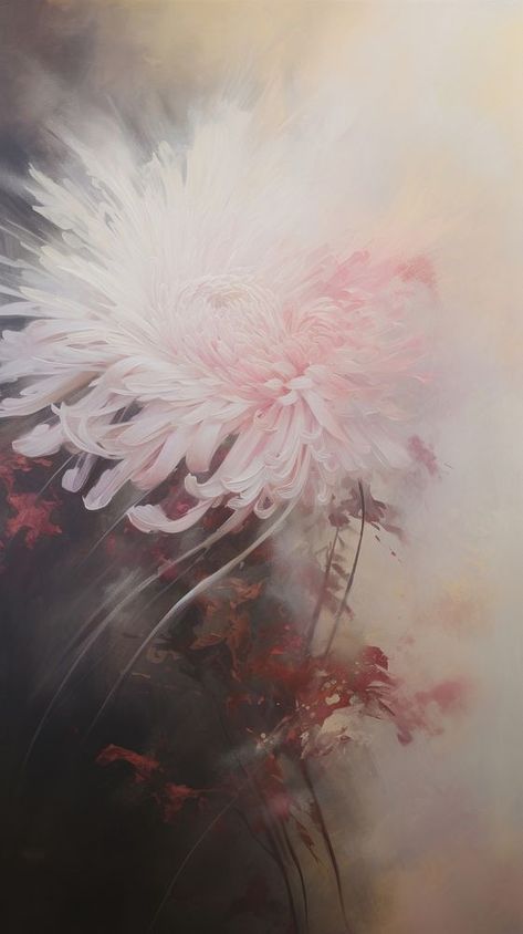 A chrysanthemum flower art painting nature. | premium image by rawpixel.com Chrysanthemum Flower Painting, Crysantenum Flower, First Apartment Tips, Apartment Tips, Wallpaper Texture, Wallpaper Mobile, Painting Nature, Chrysanthemum Flower, Painting Inspo