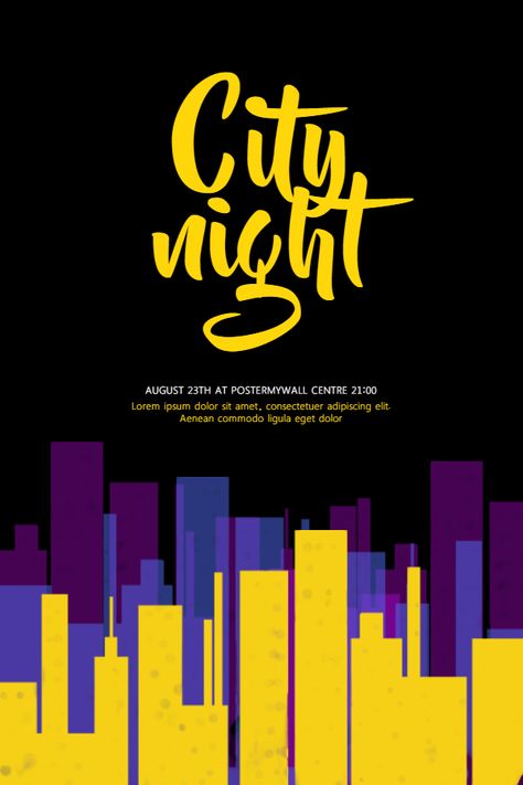 night event poster template. Sbo Posters, School Event Poster, Prom Invitations, Nightclub Poster, Homecoming 2023, Robot Logo, Event Poster Template, Mysterious Events, Illustrator Inspiration