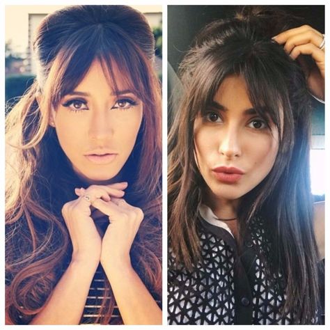 half-up-hair-curtain-bangs - Copy Style Bangs, Bangs Curtain, Have Inspiration, Hot Hair Styles, Trending Hairstyles, Short Hair With Bangs, Curtain Bangs, Bang Bang, Vintage Hairstyles