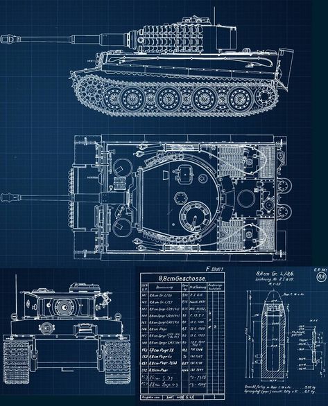 Tiger 1 blueprints Vojenský Humor, Patton Tank, Model Sailing Ships, Vehicle Concept, Blueprint Drawing, Army Gears, Military Drawings, Tiger Tank, Mark 2