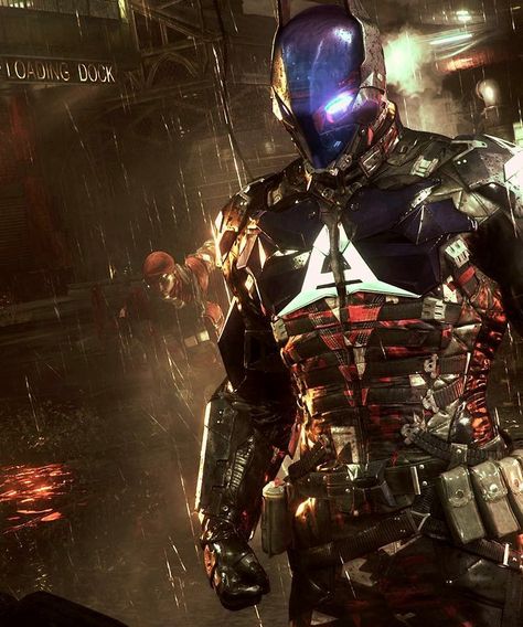 Arkham Knight Batman Arkham Knight Suit, Red Hood Wallpaper, Batman Arkham Series, Batman Gotham Knight, Red Hood Dc, Red Hood Jason Todd, Look On The Bright Side, Dc Icons, Batman Arkham Knight