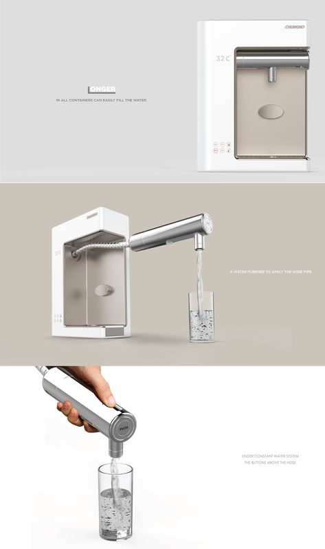 Water Purifier Design, Drinking Design, Student Design, Water Dispenser, Design Student, Water Purifier, Water Filter, Contest Design, Industrial Design