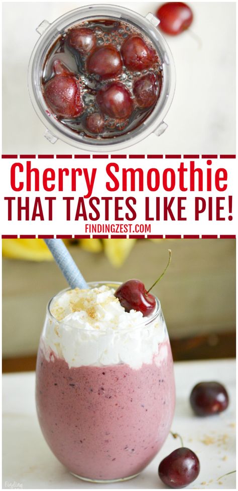 Sour Cherry Smoothie, Cherry Berry Smoothie, Cherries Recipes Healthy, Frozen Cherries What To Do With, What To Do With Frozen Cherries, Tart Cherry Smoothie Recipes, Frozen Tart Cherry Recipes, Recipes With Frozen Cherries, Tart Cherry Juice Recipes