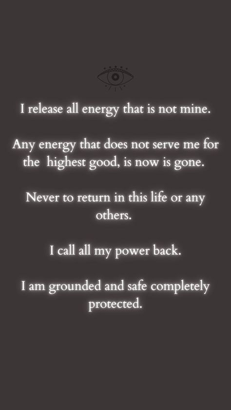 protect your energy, always.
#protection #spiritual #affirmation #energy #evileye Aura Protection Affirmations, Sending Healing Quotes Spiritual, Calling Energy Back, Energy Transfer Spiritual, Calling Back Your Energy, How To Protect Your Energy, Protect Your Energy Quotes, Protect Energy, Protect My Energy