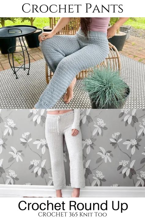 Crochet Pants Patterns, Crochet Overalls, Boho Chic Pants, Crochet Pants Pattern, Pants Pattern Free, Pants Patterns, Trousers Pattern, Crochet Bottoms, Easy Patterns