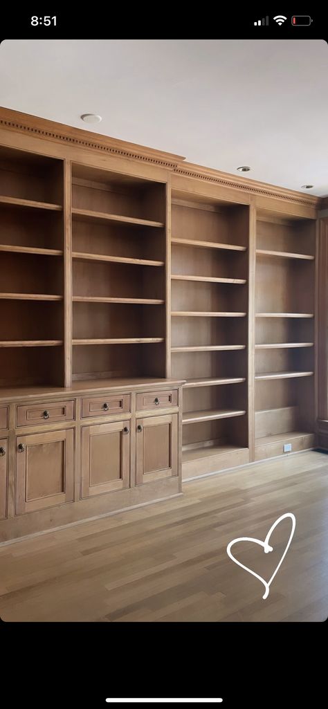 Oak Library, Bookcase Diy, Study Ideas, Diy Drawers, Home Library Design, Library Design, Study Office, Home Library, Tv Room