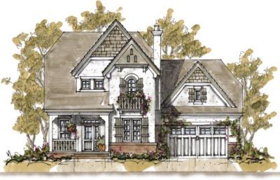 European House Plan - 4 Bedrooms, 3 Bath, 3054 Sq Ft Plan 10-1292 French Cottage House, French Cottage House Plans, Bathroom French Country, Bedroom French, French Country House Plans, Monster House, Casas The Sims 4, Sims House Plans, European House