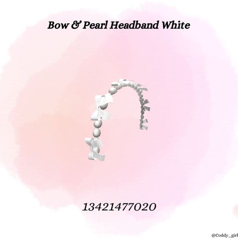 Brookhaven Codes Headband, White Headband Codes Bloxburg, Roblox Codes Headband, Roblox White Hat Code, Berry Avenue White Dress Codes, Berry Avenue Codes Headband, Roblox Headband Code, Headband Codes Berry Ave, Roblox Code