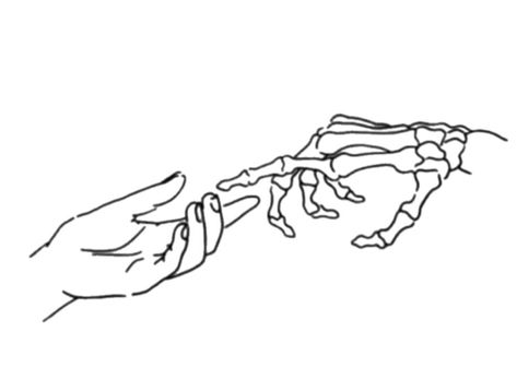 Skull Hand Reaching Out, Hands Grabbing Tattoo, Two Hands Touching Drawing Tattoo, Till Our Fingers Decompose Tattoo, Two Hands Reaching Tattoo, Skeleton Hand Reaching Out, 2 Hands Reaching Out Tattoo, Finger Touching Drawing, Hands Reaching For Each Other Tattoo