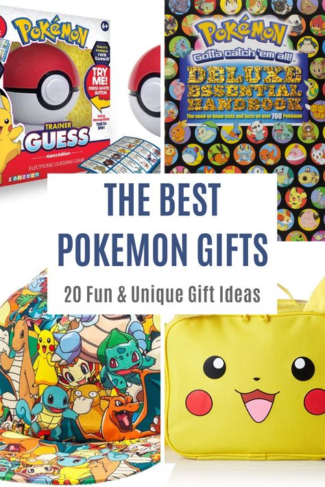 20 of the very best gift ideas for Pokemon fans of all ages. You are sure to find something fun & unique in the Pokemon Gift Guide. #Pokemon #ChristmasGifts #GiftIdeas #Kids #Birthday #Christmas Gifts For Pokemon Fans, Pokemon Birthday Gift Ideas, Gifts For Pokemon Lovers, Pokemon Present Ideas, Pokémon Gift Ideas, Pokemon Gifts Kids, Pokemon Gift Ideas, Pokemon Christmas Gifts, Pokémon Gifts