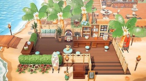 Acnh Bar, Animal Crossing Inspiration, Island Layout, Animal Crossing 3ds, Ac New Leaf, Animal Crossing Guide, Animal Crossing Wild World, Acnh Ideas, Animal Crossing Villagers