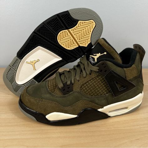 Product Details Item Name: Air Jordan 4 Retro Se Craft 'Medium Olive' (2023) Sku: Fb9928-200 U.S. Grade School Size: 5y U.S. Women's Size: 6.5 (Grade School And Women's Sizes Are Listed As Us Equivalents) Please Be Sure To Look At All Pictures Before Purchasing This Item! Unless We Specifically State That The Pair Is Deadstock (Ds), It Is Possible That A Shoe May Have A Scuff Or Smudge From Manufacturing / Shipping. Please Review The Photos As We Do Our Very Best To Show You Every Angle Of The S Jordan Horizon, Nike Jordan 1 Mid, Jordan Future, Jordan Retro 12, Top Basketball Shoes, Jordan 4s, White Shoes Sneakers, Air Jordan 3 Retro, Jordan 4 Retro