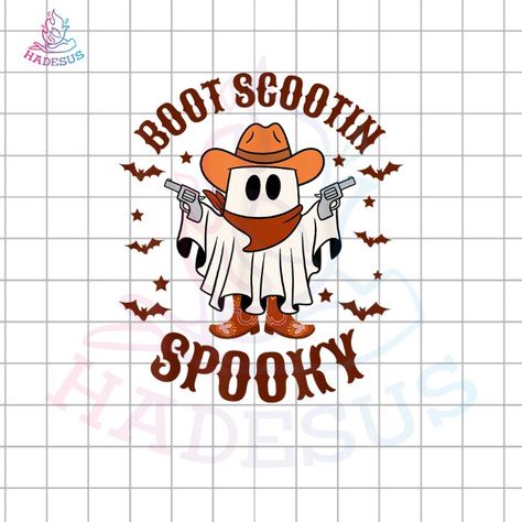 Western Ghost, Cowboy Ghost, Spooky Png, Vintage Ghost, Spooky Svg, Western Halloween, Autumn October, Horror Svg, Svg Horror