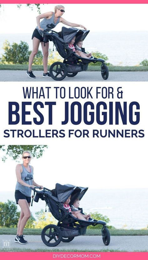 looking for a jogging stroller for your new baby? see the best double jogging strollers and what to look for in a jogging stroller including tips on running with baby and toddler and reviews of bob jogger, baby jogger summit, and thule urban glide! #runningmom #joggingstroller #bobstroller #registry #babyregistry #whatstrollertobuy #strollers #running #fitmom Stroller Hacks, Tips On Running, Bob Stroller, Bassinet Stroller, Running With Stroller, Double Jogging Stroller, Convertible Stroller, Best Baby Strollers, Jogger Stroller