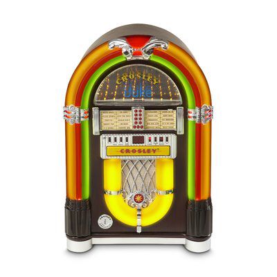 Bluetooth Tabletop Juke Box Crosley Radio, Music Machine, Juke Box, Vintage Edison Bulbs, Industrial Chandelier, Jukeboxes, Edison Bulb, Pool Table, Game Room Furniture