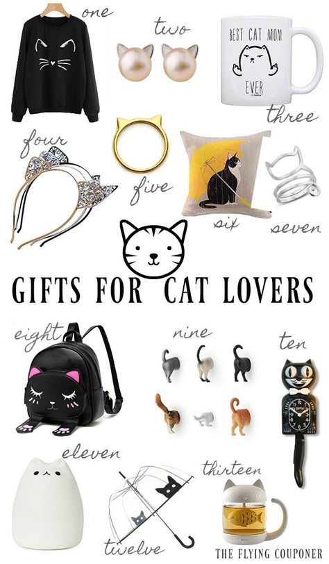 Gifts for Cat Lovers. Funny and awesome gift ideas and products for people that likes cats and kittens. Kitty. For kids and for girls. The Flying Couponer. #cats #pets #CatGirl Tom Y Jerry, Gifts For Cat Lovers, Cat Lady Gift, Cat Themed Gifts, Cat Owners, Cat Theme, Cat Girl, For Cats, Crazy Cat Lady