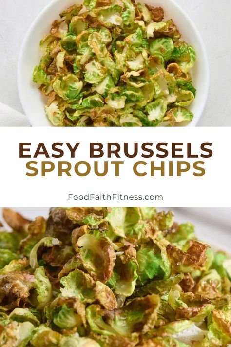 These Brussels Sprout Chips are a snack that is both tasty and healthy, and delivers a satisfying crunch with every bite Healthy Chips Recipe, Brussel Sprout Chips, Snack At Home, Clean Eating Snack Recipes, Chip Recipe, Scd Diet, Dairy Free Low Carb, Healthy Chips, Scd Recipes