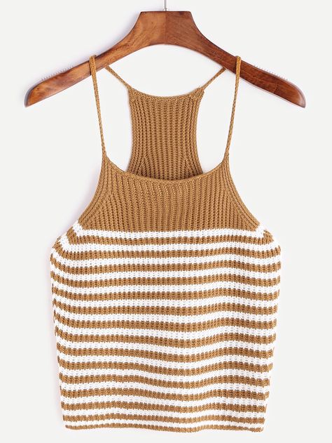 7a6a74cbe87bc60030a4bd041dd47b78desc36949369ri Easy Knit Hat, Crochet Summer Tops, Knitwear Fashion, Knitting Girls, Diy Knitting, Summer Knitting, Boho Crochet, Knit Outfit, Knitted Tank Top