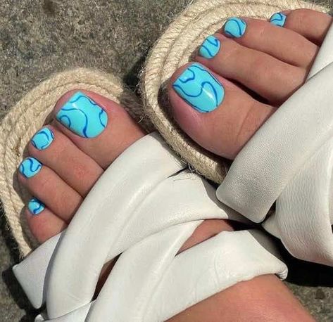 30+ Summer Pedicure Ideas - Life with Mar Cute Simple Toenail Designs, Creative Pedicure Ideas, Cute Summer Toenail Designs, Toenail Designs Summer Pedicures, Toenail Art Designs Summer Pedicures, Gel Toe Nails Summer Toenails, Gel Pedicure Toes Summer, Pedikur Nails, Cute Toenail Designs For Summer