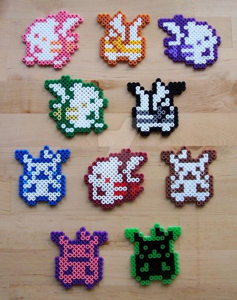 Perler Bead Pokemon Patterns, Pokemon Bead, Perler Creations, Pokemon Perler Beads, Pixel Beads, Melty Bead Patterns, Easy Perler Beads Ideas, Art Perle, Hama Beads Design