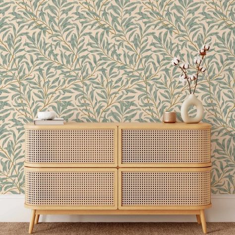 Willow Bough 316, Removable Wallpaper, Self Adhesive Wallpaper, Pasted Wallpaper, Mural, Temporary, Feature Wall - Etsy Willow Bough Wallpaper, Morris Design, Feature Wallpaper, William Morris Designs, Bold Wallpaper, Spare Room, Adhesive Wallpaper, Wallpaper Mural, Wall Covering