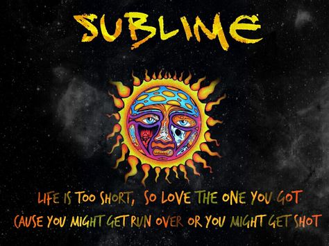 Sublime Laptop Wallpaper, Sublime Aesthetic, Sublime Quotes, Bradley Nowell, Sublime Band, Lou Dog, Vase Project, Song Lyric Quotes, Band Wallpapers