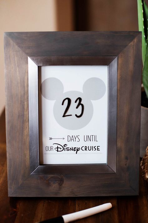 Disney Cruise Countdown! Free printable plus Disneyland and Walt Disney World Disney Cruise Countdown, Disney Countdown Ideas, Cruise Countdown, Disney World Countdown, Countdown Ideas, Disney Countdown, Disney Cruise, Walt Disney World, Earn Money