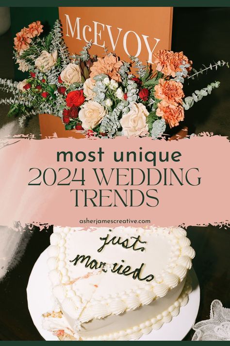 Latest Wedding Trends for 2024 | Minnesota Wedding Photographer | As we roll into 2024, I’m here to spill some tea on the 2024 wedding trends! Check out wedding dress trends, wedding trends 2024 decoration, wedding trends color schemes and wedding trends colors. Searching for your dream wedding photographer and videographer? Book Asher for your Minnesota wedding day at asherjamescreative.com! 2024 Wedding Reception Trends, Fall Wedding 2024 Trends, 2024 Winter Wedding Trends, Wedding Ideas 2024 Trends, 2024 Fall Wedding Trends, Wedding Dress Trends For 2024, 2024 Wedding Decor Trends, Wedding Trend 2024, Wedding Decor 2024