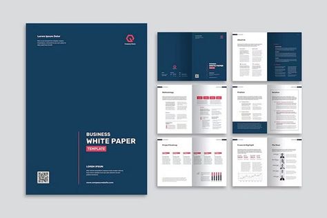 Paper Layout Design, Paper Template Design, Indesign Templates Free, White Paper Template, Paper Template Free, Word Template Design, Paper Layout, Newspaper Template, Brochure Layout