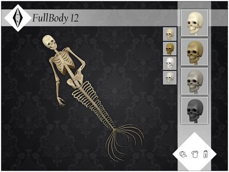 Sims 4 Skeleton, Sims 4 Miraculous, Los Sims 4 Mods, Mermaid Skeleton, Unusual Clothes, Sims 4 Mm Cc, Play Sims, Sims 4 Gameplay, Only One You