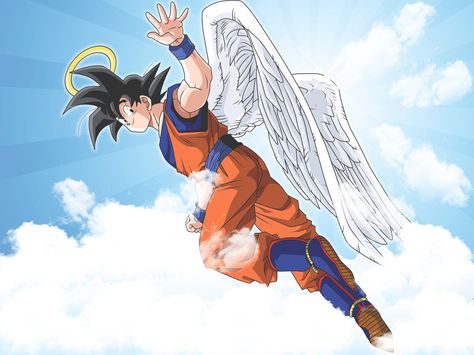 Goku Angel Wallpaper by Link-LeoB.deviantart.com on @deviantART Dragon Ball Z, Dragon Ball, Angel, Anime