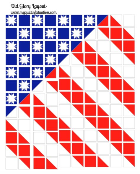 My Quilt Infatuation: Old Glory Tutorial Flag Quilt Pattern Free, Free Patriotic Quilt Patterns, Easy Patriotic Quilts Patterns Free, Texas Flag Quilt Pattern Free, Red White And Blue Quilts Free Pattern, American Quilts Patterns, Patriotic Lap Quilts, American Flag Quilt, Military Quilts