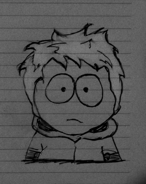 Kenny fanart South Park Drawings Pencil, Kenny Drawing, Kenny Face, South Park Drawings, Kenny Fanart, Kenny South Park, Face Reveal, Sketchbook Art Inspiration, Drawing People