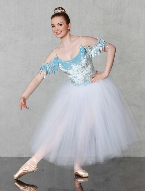 Snow Ballet Costume, Nutcracker Snowflakes, Snowflakes Ballet Costume, Blue Ballet Costume, Bluebird Variation Tutu, Nutcracker Ballet Costumes Clara, Nutcracker Ballet Costumes, Ballet Shows, Ballet Performance