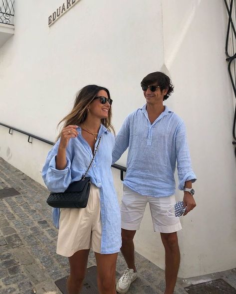 Adrette Outfits, Couple Fits, Mens Summer Outfits, Europe Outfits, Italy Outfits, Matching Couple Outfits, Herren Outfit, Outfits Verano, Summer Outfits Men