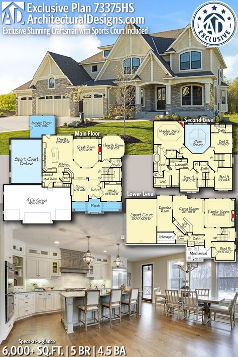 5000 Sq Ft House Plans Two Story, Casas The Sims 4, Sims House Plans, House Layout Plans, Casas Coloniales, Architecture Home, Family House Plans, Luxury House Plans, Exclusive Home