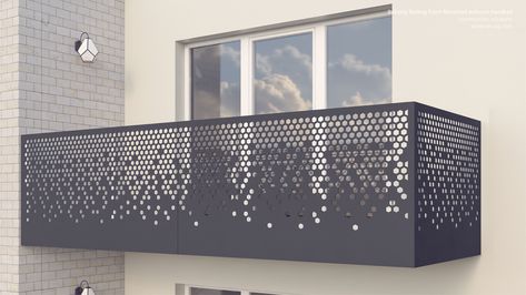 Balcony Claddings / Bruag Design Factory AG Parapet Design Terrace, Balcony Safety Grill Design Modern, Balcony Security Grill Design, Balcony Fence, Jali Design, Ms Railing Design Balcony, Balcony With Safety Grill, Balcony Railing Design Modern, Balcony Cnc Grill Design