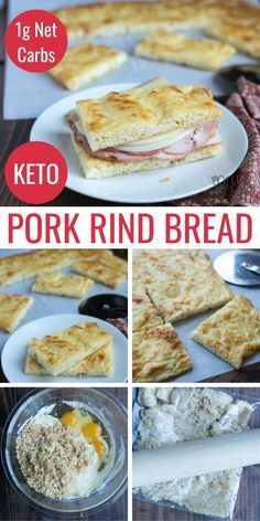 Pork Rind Bread, Keto Pork Rinds, Keto Pizza Crust, No Carb Bread, Low Carb Sandwiches, Keto Pork, Pork Rind, Medicine Tips, Baking Powder Uses