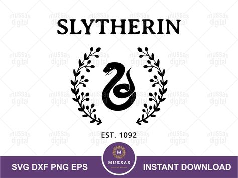 Slytherin Svg, House Slytherin, Wizard House, Vintage Wizard, Slytherin House, Png Hd, Dtf Printing, Vector Png, Silhouette Studio Designer Edition