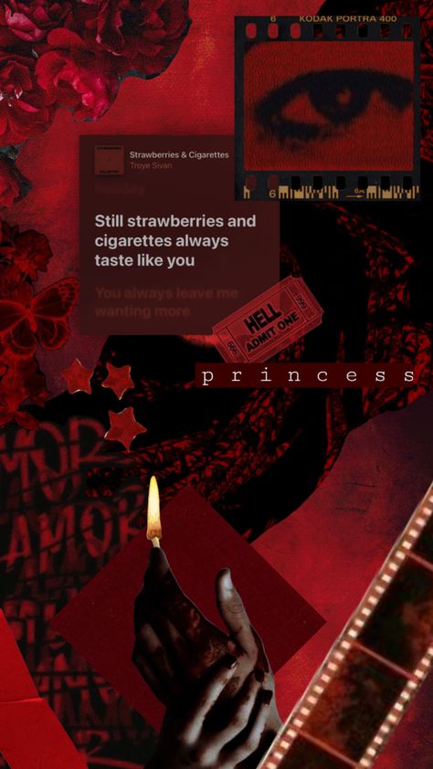 ❤️ strawberries and cigarettes~ #red #redaesthetic #redwallpaper #strawberriesandcigarettes Strawberries And Ciggerates Aesthetic, Strawberry And Ciggerates, Strawberries And Ciggerates Song, Strawberries And Ciggerates, Pretty Snaps, Wallpaper Lyrics, I Never Lose, Doodles Drawings, Music Poster Design