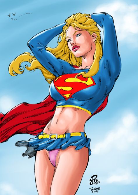 Supergirl_Relaxe. by Troianocomics on DeviantArt Supergirl 2, Villain Character, Adventures Of Superman, Female Cartoon Characters, Female Art Painting, Female Cartoon, Illustration Art Girl, Hero Girl, Ms Marvel