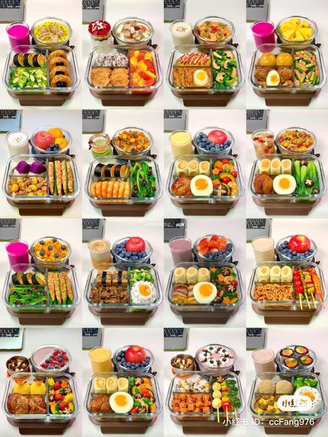 Bento Box Lunch Aesthetic, Salad Lunch Ideas, Snack Sani, Healthy Lunch Snacks, Healthy Food Menu, Resep Diet, Viral On Tiktok, Bento Recipes, Easy Healthy Meal Prep