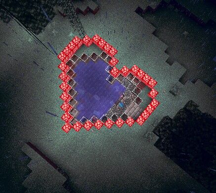 Corazón aesthetic Lago minecraft Minecraft Heart Building Aesthetic, Minecraft Love, Mexican Board, Mc Builds, Types Of Aesthetics, Baby Heart, Aesthetic Red, Minecraft Buildings, Ab Workouts